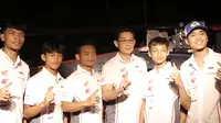 Deretan pembalap AHRT yang mentas di ARRC 2024. (Muhammad Daffa Satrio/Bola.com)