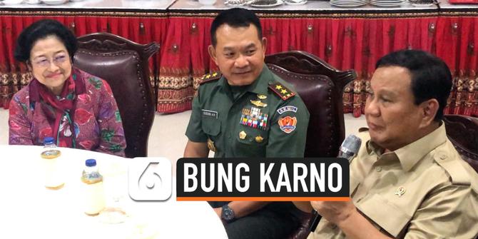 VIDEO: Prabowo Ingin Buat Patung Bung Karno Naik Kuda, Megawati Tersenyum