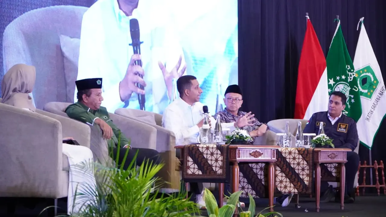 Pengurus Pusat Ikatan Sarjana Nahdlatul Ulama (PP ISNU) menggelar diskusi panel dengan tema Membangun Ekosistem Crowdfunding untuk Organisasi Berbasis Nilai di Hotel Grand Sahid Jaya, Jakarta Pusat, Sabtu (11/10/2025) (Istimewa)