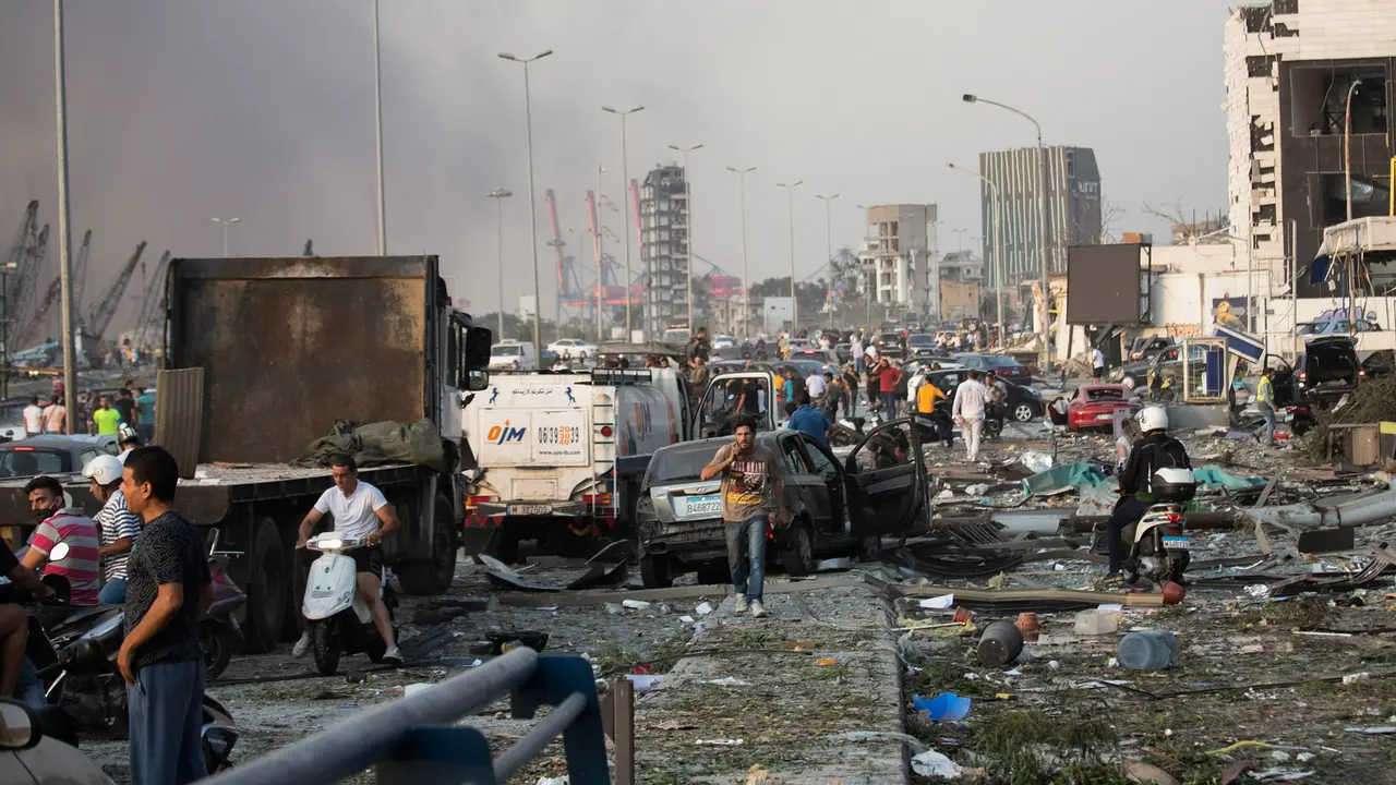 Kondisi di Beirut Lebanon Setelah Ledakan Dahsyat