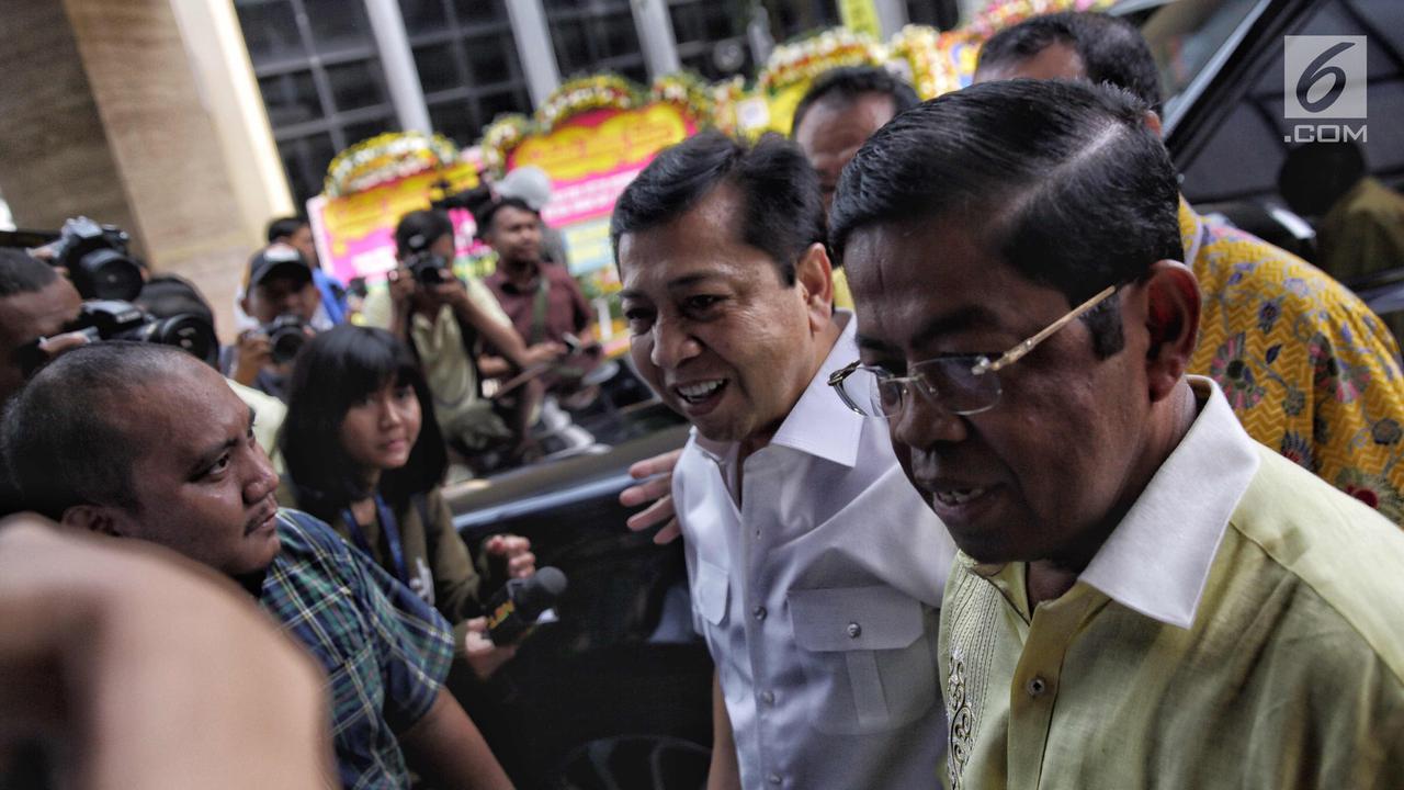 Senyum Semringah Setya Novanto di Peresmian Pembangunan Gedung DPP Golkar