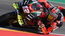 Pada sesi FP2 (latihan bebas 2) yang berlangsung pada Jumat (10/09/2021), Vinales menempati urutan ke-19 dengan selisih waktu 1,142 detik dari pembalap tercepat, Jack Miller dari tim Ducati Lenovo. (Foto: AFP/Lluis Gene)