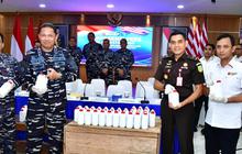 FOTO: TNI AL Gagalkan Penyelundupan Merkuri Ilegal Senilai Rp 1,5 Miliar di Tanjung Priok