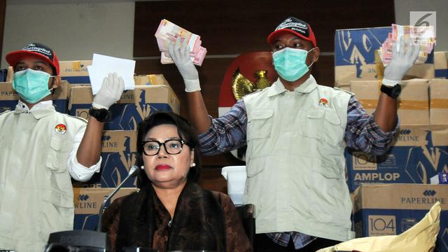OTT Bowo Sidik, KPK Tunjukkan Barang Bukti Uang Rp 8 M dalam 84 Kardus