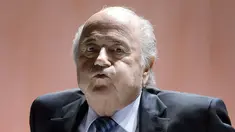 Ekspresi Presiden FIFA Joseph Blatter pada Kongres tahunan FIFA di Zurich, Swiss. (AFP/Fabrice Coffrini)