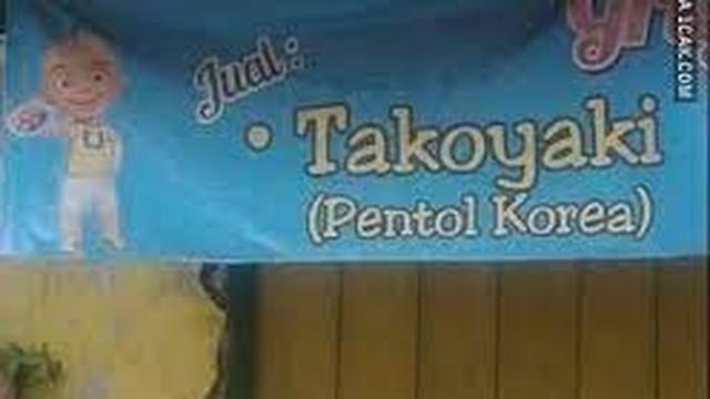 6 Spanduk Jualan Jajan Korea Ini Nyeleneh Banget, Kocak