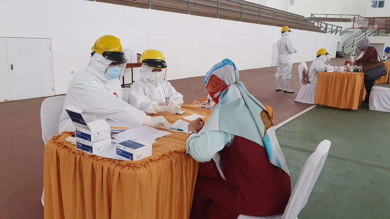 Rapid test massal seluruh dosen Unhas (Istimewa)