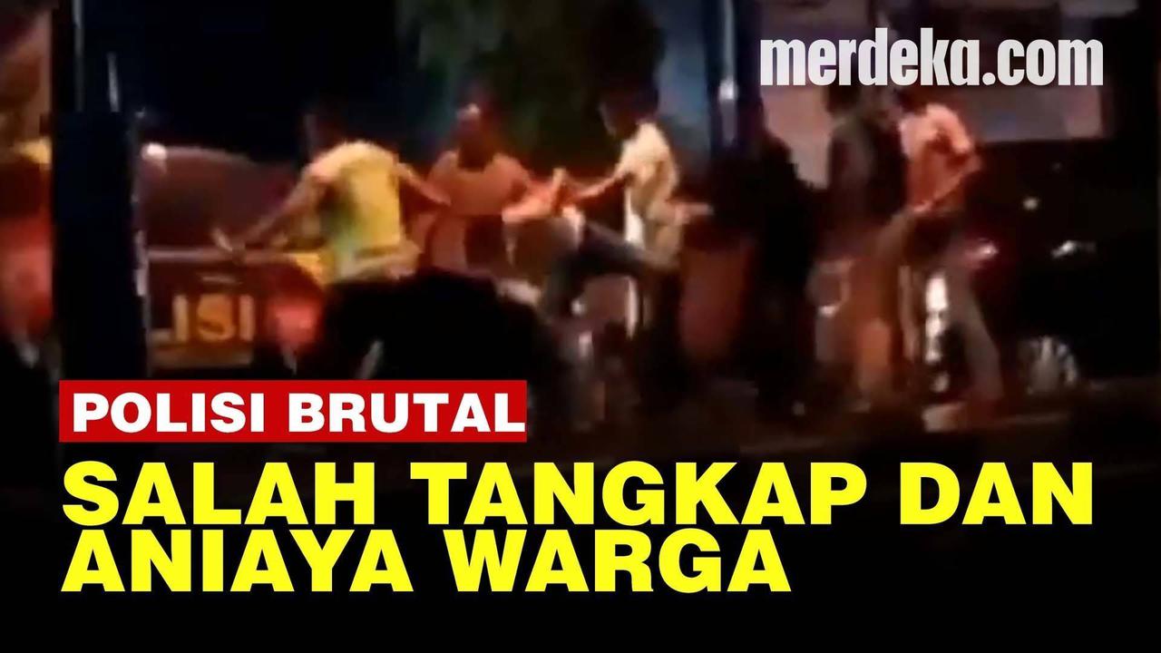 VIDEO: Sikap Brutal Polisi Salah Tangkap dan Aniaya Keluarga Pengantar Jenazah