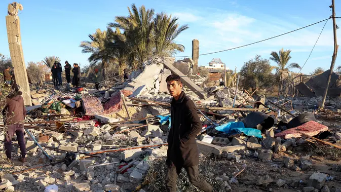 Israel terus melakukan serangan bomnya ketika harapan kesepakatan gencatan senjata di Gaza meningkat. (BASHAR TALEB/AFP)