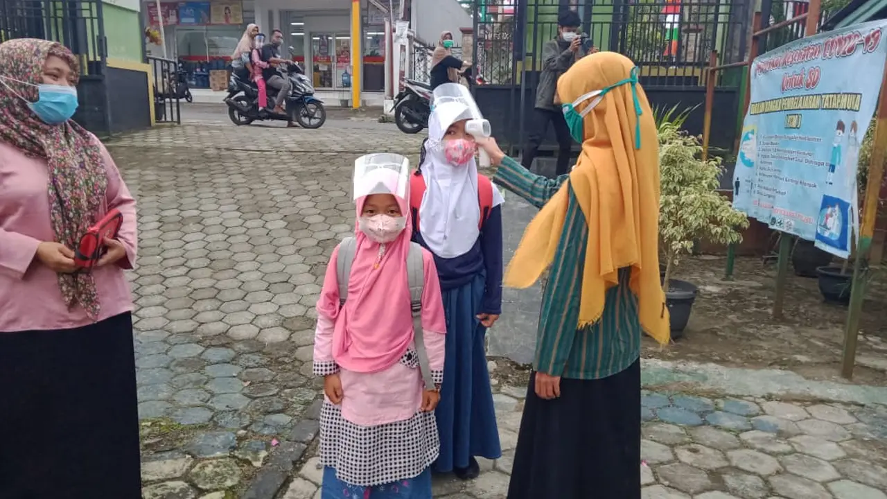 PTM secara terbatas, di Banyumas, Jawa Tengah. (Foto: Liputan6.com/Humas Pemkab Banyumas)
