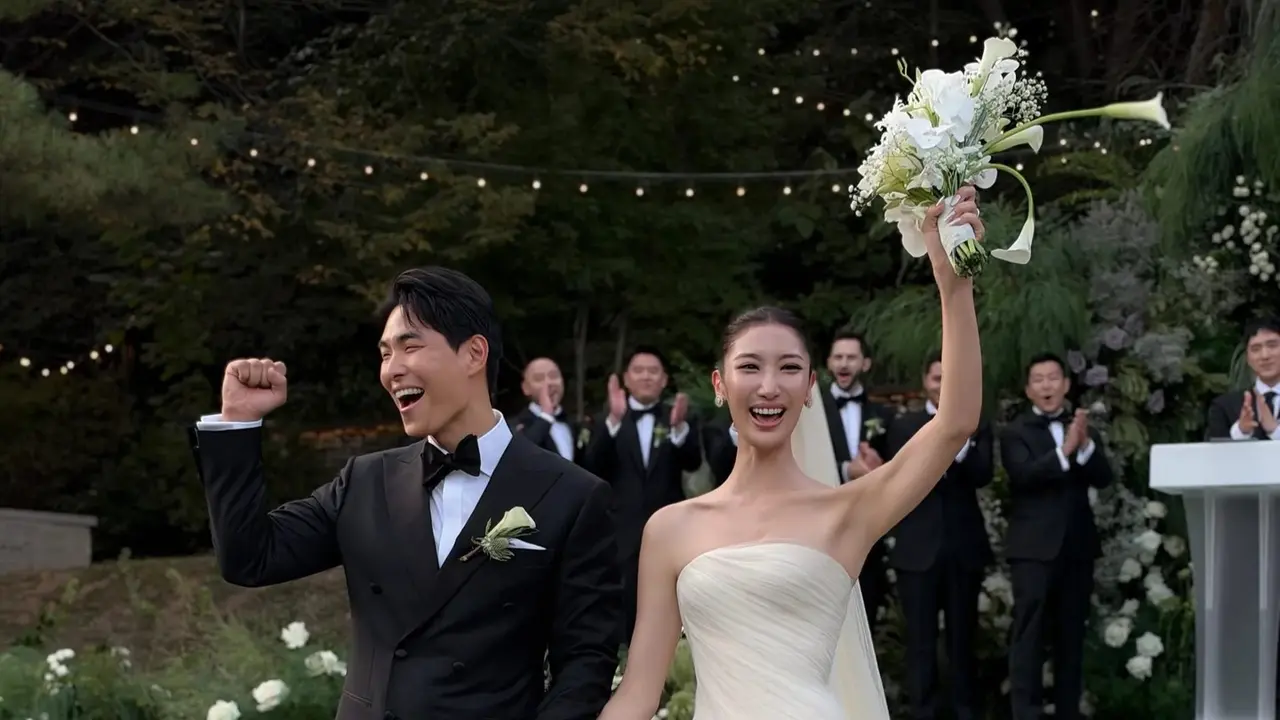 Ejae KPop Demon Hunters Menikah, Tampil Menawan Berbalut Gaun Danielle Frankel dan Hanbok Tradisional Korea