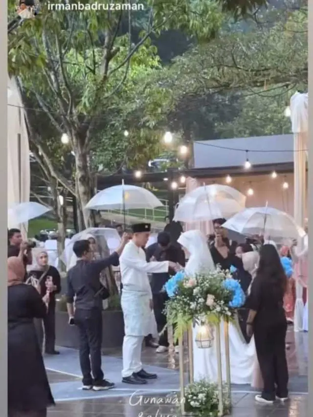 Pernikahan Gunawan Dwi Cahyo dengan Alya Nabila, Intip Potretnya yang Digelar Sederhana/Instagram @irmanbadruzaman.