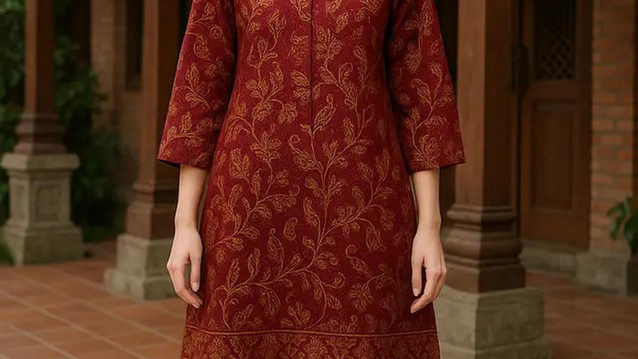 7 Model Batik Merah Maroon Wanita Terbaru yang Menarik dan Stylish