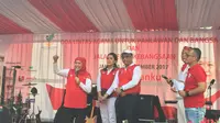 Mensos membuka acara Jalan Sehat Kebangsaan di Jalan Imam Bonjol