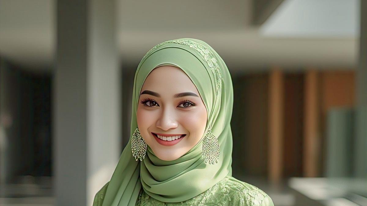 5 Inspirasi Baju Seragam Kondangan Hijab Warna Hijau, Adem dan Modis