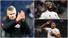 Menyambut bursa transfer Januari 2020, Manchester United tampaknya telah mengincar beberapa pemain untuk menambah kekuatan The Red Devils. Berikut Erling Haaland dan 4 pemain lain incaran Manchester United pada bursa transfer 2020.(kolase foto AFP)