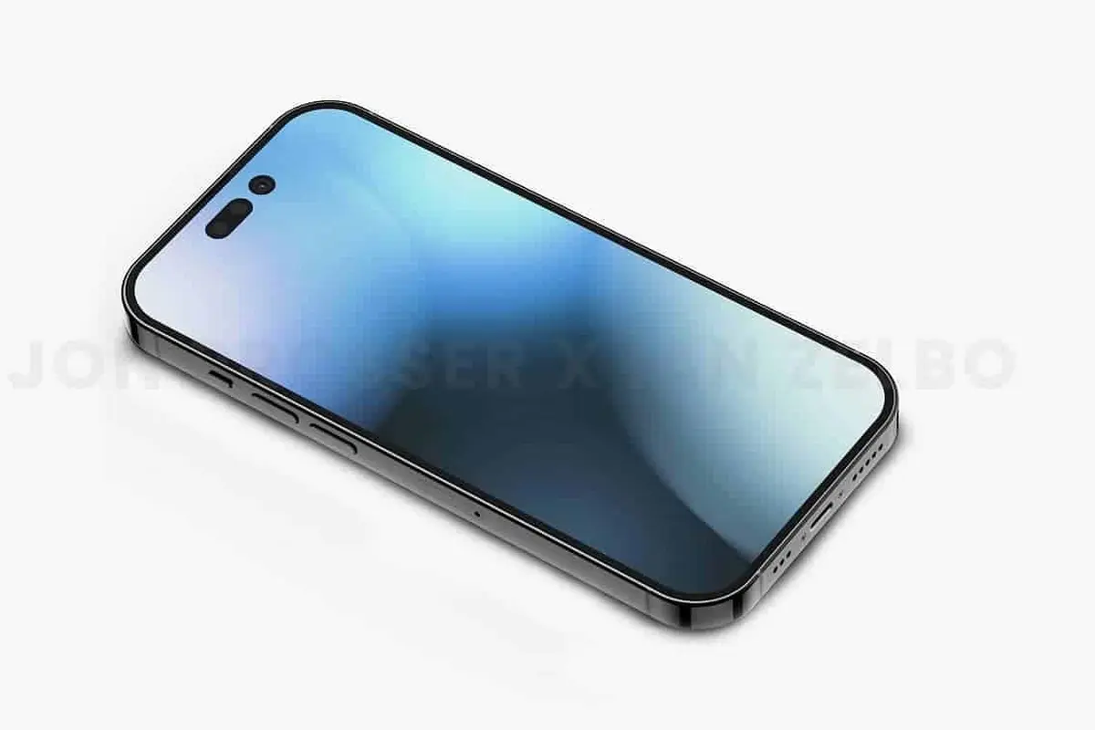 Gambar render iPhone 14 Pro
