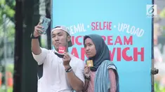 Di Happiness Festival 2018, Wall's memperkenalkan produk es krim terbarunya yakni Es Krim Wall's Selfie Sandwich, es krim cokelat-vanila lezat dengan biskuit bergambar yang bisa dipakai buat selfie keren!