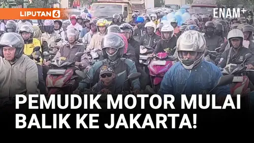 VIDEO: 9.700 Pemudik Motor Menuju Jakarta