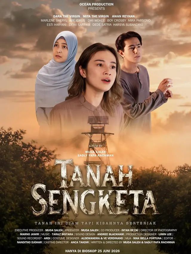 Poster film Tanah Sengketa. (Foto: Dok. Instagram @darathevirgin)