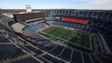 Pemandangan umum (a general view) Gillette Stadium pada 8 Desember 2025 di Foxborough, Massachusetts. (Dan Mullan/Getty Images via AFP)