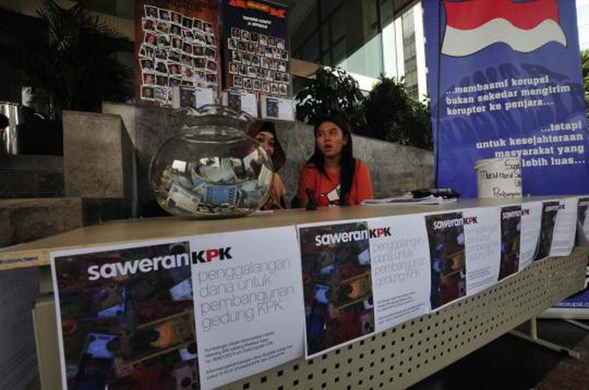 ICW buka posko sumbangan pembangunan gedung KPK