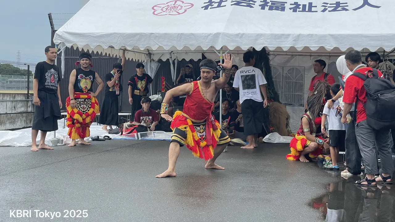 Koordinator Fungsi Penerangan dan Sosial Budaya KBRI Tokyo, Muhammad Al Aula, mengatakan festival ini menjadi wujud kerja sama KBRI Tokyo dengan komunitas WNI di Jepang (Dok. KBRI Tokyo).