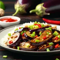 Resep Tumis Terong Bawang Putih Cabe yang Gurih Sedap./Copyright depositphotos.com/AI Generator