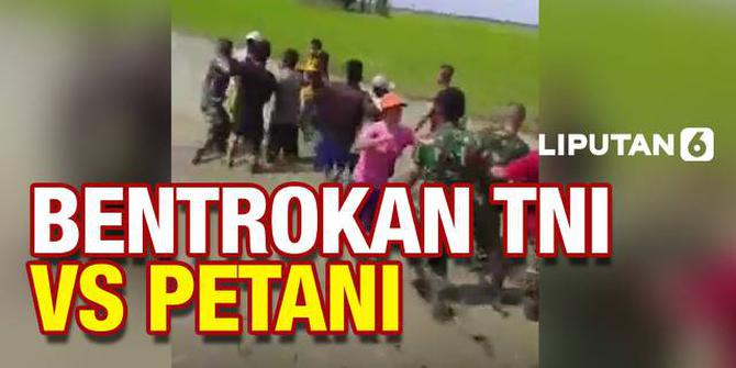 VIDEO: Viral! Baku Hantam TNI Vs Petani di Sumatera Utara