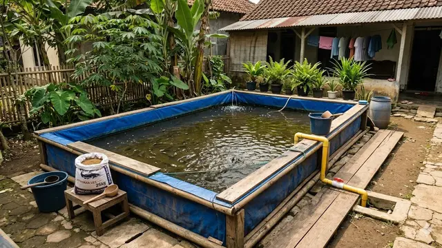 Model Kolam Ikan Lele