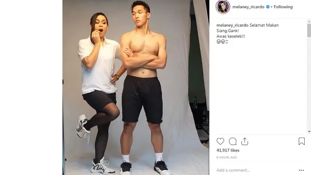 Jonatan Christie - Melaney Ricardo (Foto: Instagram)