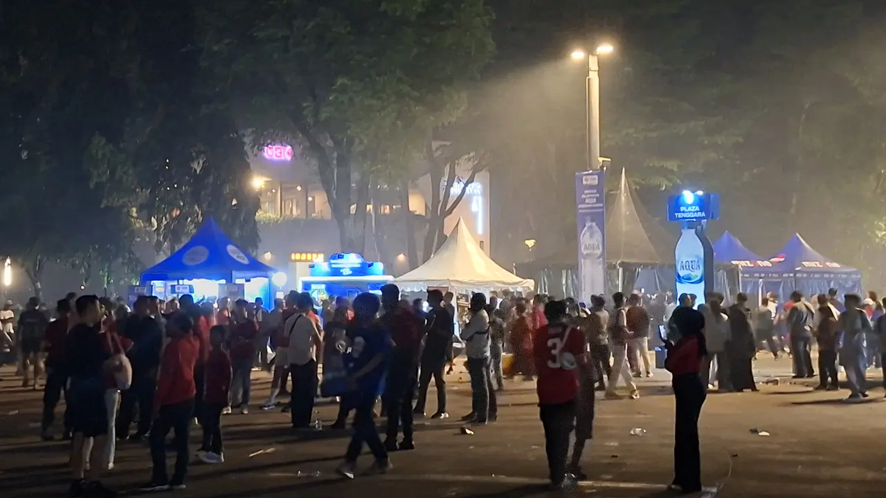 Suasana GBK Jelang Laga Timnas Indonesia vs Saint Kitts