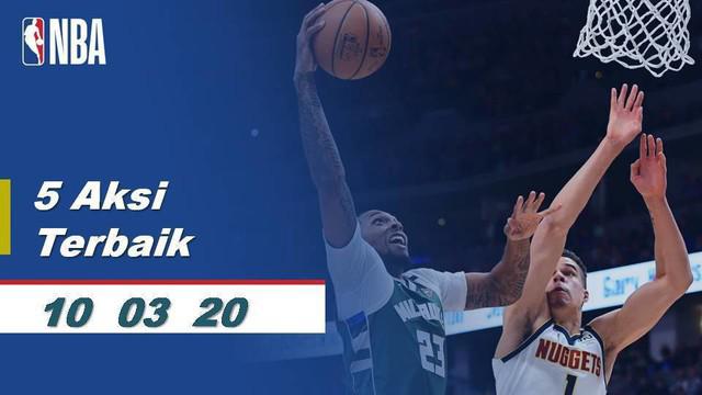 Berita Video 5 Aksi Terbaik NBA 10 Maret 2020