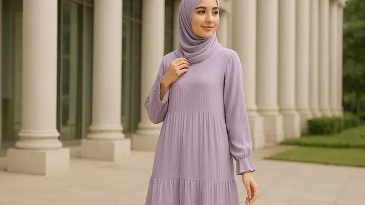 Tips Memilih Gamis agar Tidak Terlihat Tua, Bikin Penampilan Makin Segar