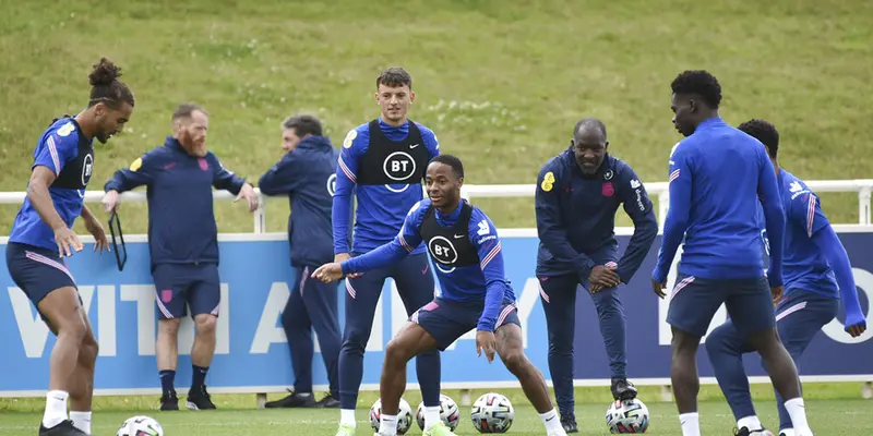 FOTO: Inggris Siap Duel dengan Denmark di Semifinal Euro 2020