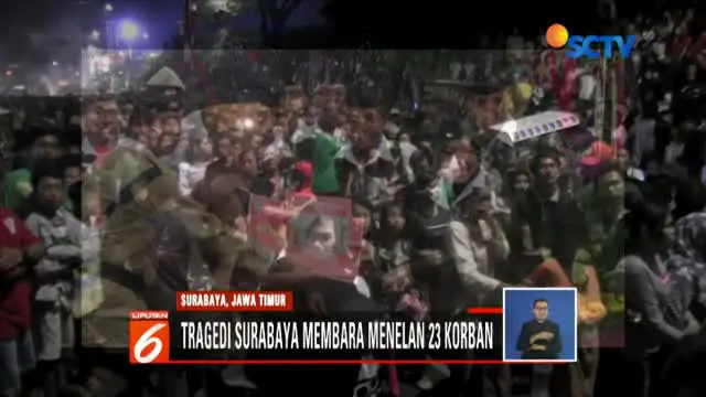 Panitia drama kolosal Surabaya Membara mengakui sudah berupaya bubarkan penonton yang memadati jembatan kereta.