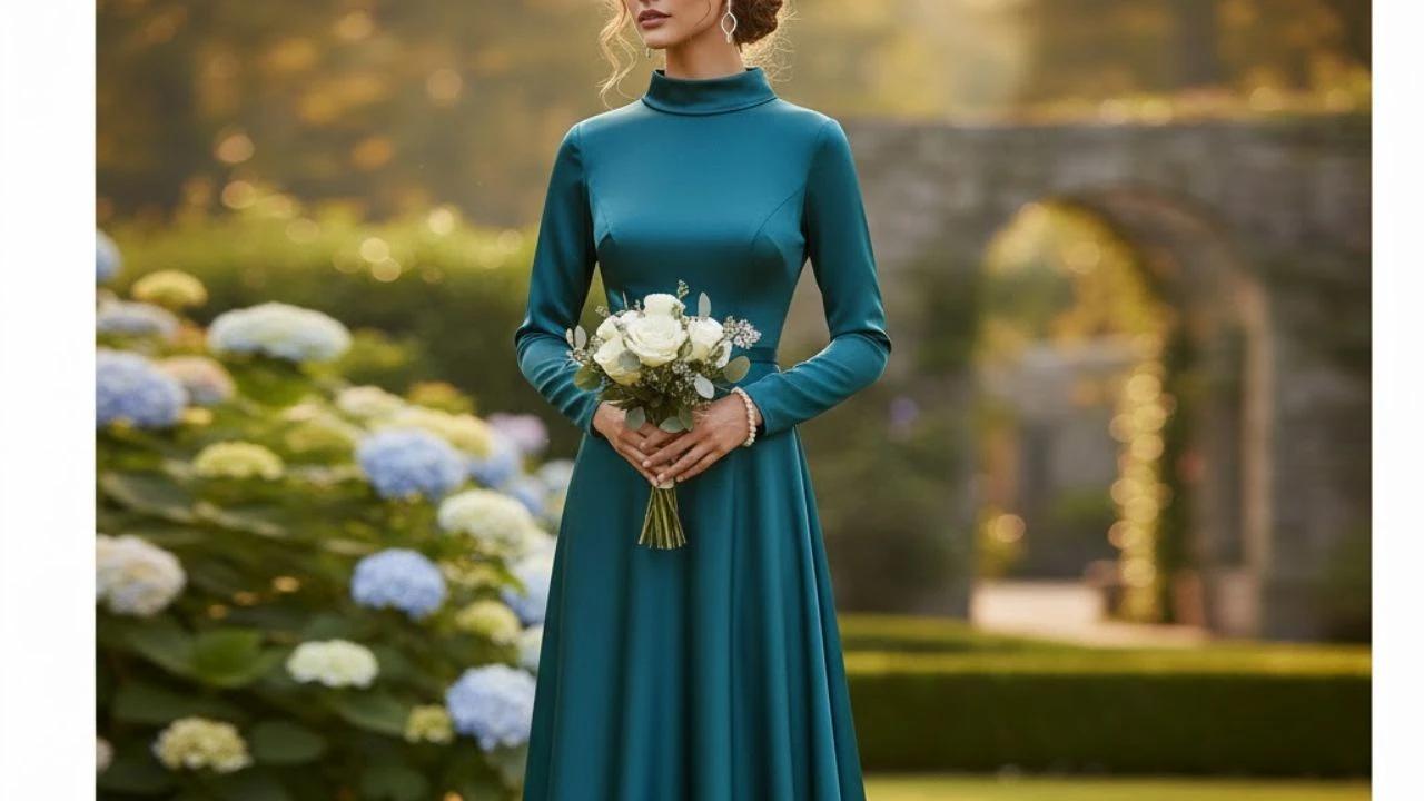 7 Model Baju Bridesmaid Emerald Blue, Siap Memukau Meriahkan Hari Bahagia Mempelai