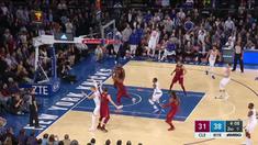 Cleveland Cavaliers mengalahkan New York Knicks dengan skor 104-101 dalam lanjutan pertandingan NBA 2017-2018.