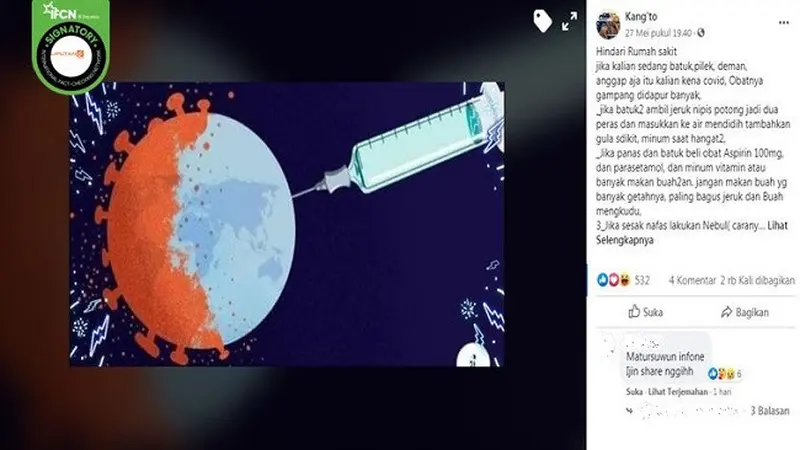 Gambar Tangkapan Layar Berita Tentang Virus Corona