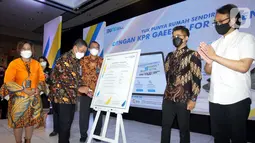 Bank BTN menggandeng 5 pengembang besar dengan proyek TOD untuk mendukung Gerakan 1 Juta Kompor Induksi. Melalui kemitraan tersebut, seluruh hunian di TOD yang dibiayai Bank BTN dari para pengembang tersebut akan mendapatkan fasilitas kompor induksi. (Liputan6.com/Pool/BTN)
