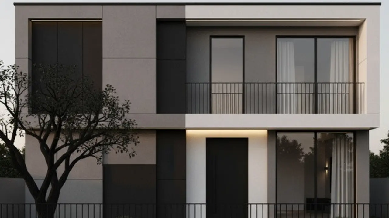 Model Depan Rumah Minimalis 2 Lantai Kekinian
