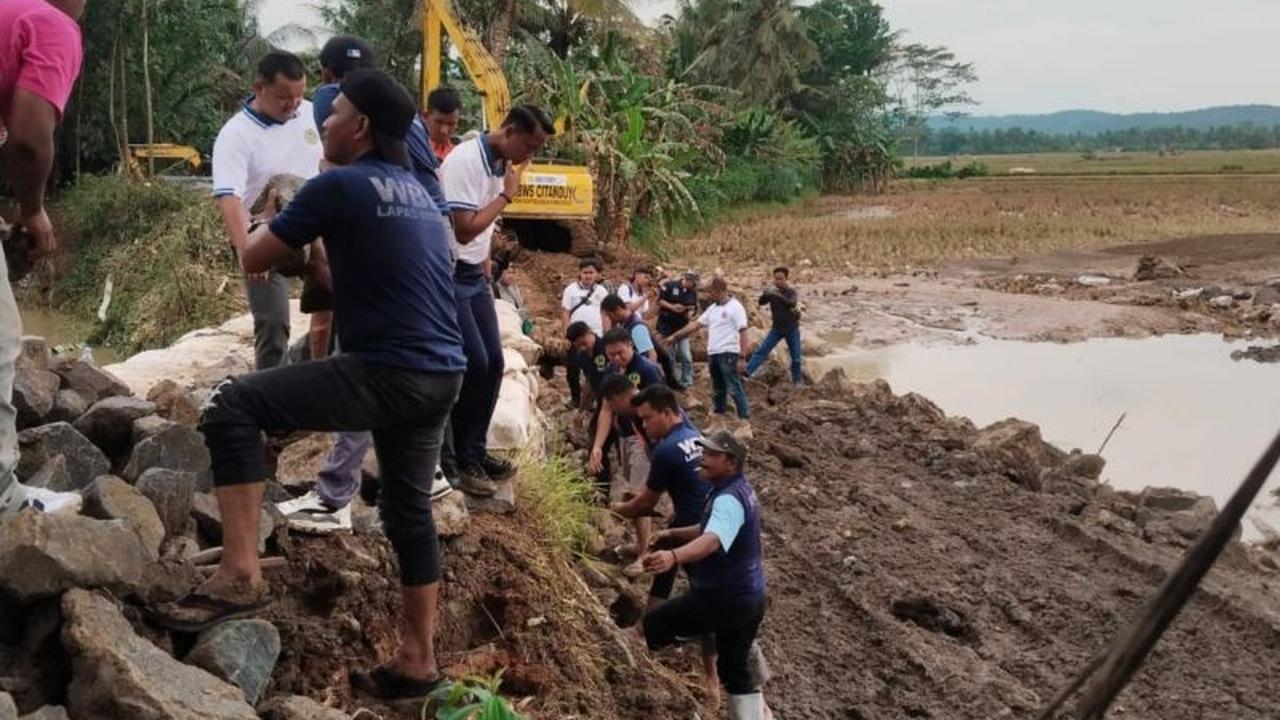 Warga Binaan Lapas Ciamis Turun Tangan Bantu Korban Banjir Pamarican
