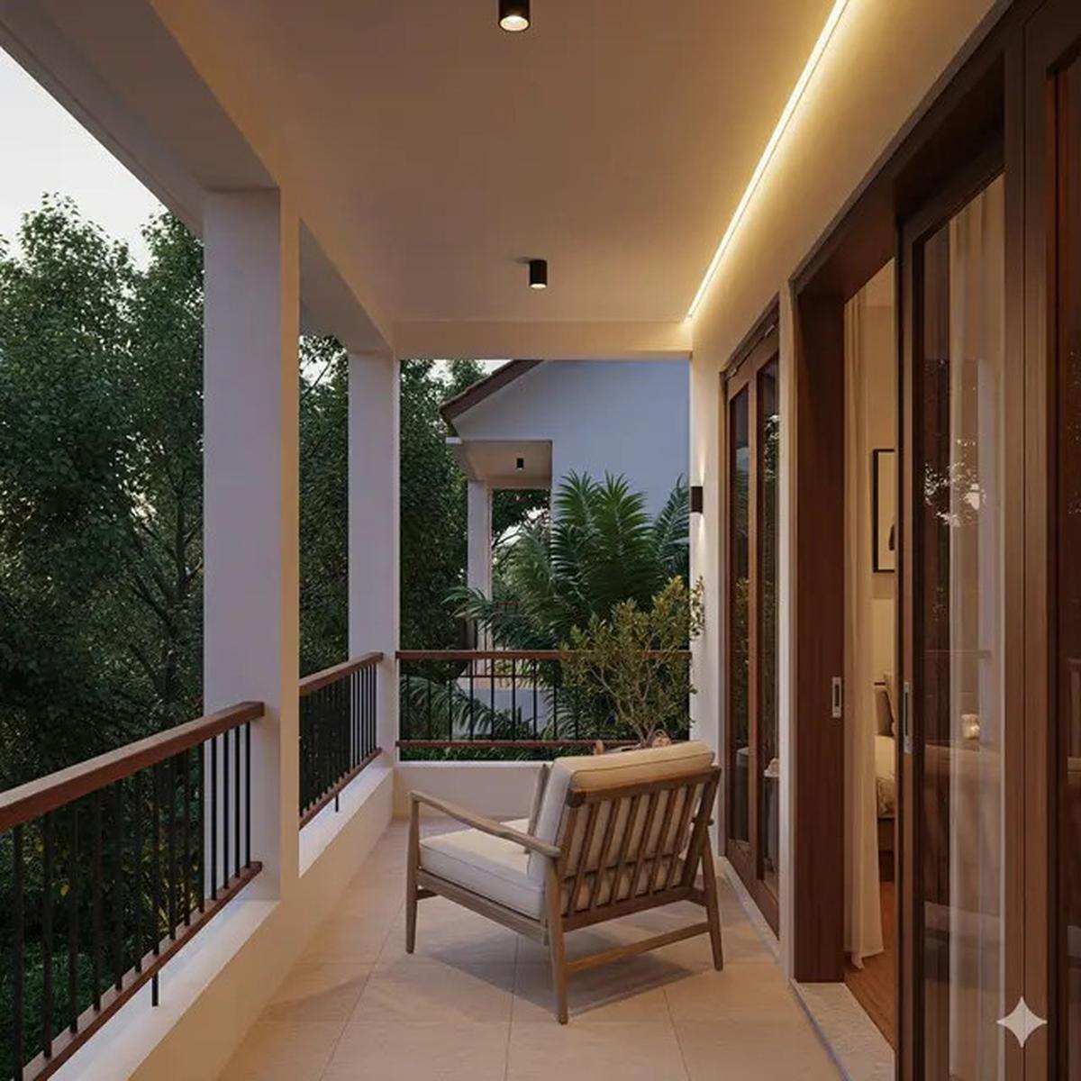 10 Model Teras Rumah Minimalis dengan Balkon Mungil, Nyaman untuk Nongkrong dan Bersantai