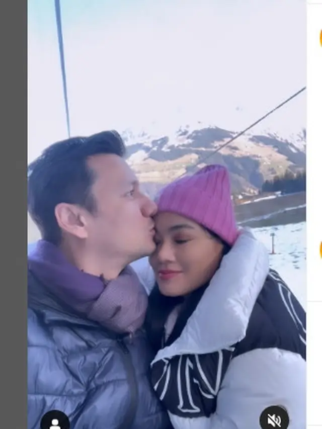 Momen liburan Christian Sugiono dan Titi Kamal di Jerman-Swiss (Foto: Instagram titi_kamall)