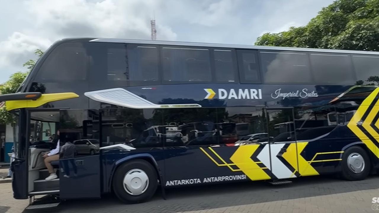 Bus double decker Damri ini menggunakan bodi Imperial Suites Advance Technology D2 Facelift buatan karoseri Tentrem.