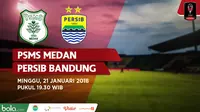 Piala Presiden 2018 PSMS Medan Vs Persib Bandung (Bola.com/Adreanus Titus)