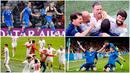 Berikut ini momen selebrasi emosional para kontestan yang tertangkap oleh mata kamera pada babak 16 besar Euro 2020 (Euro 2021). Mulai dari selebrasi buka baju hingga pemain tumpah ruah di tengah lapangan.