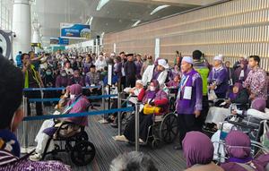 442 jemaah haji Debarkasi Jakarta Kloter 12, penumpang Saudi Airlines SV-5276 sudah diberangkatkan dari Bandara Kualanamu