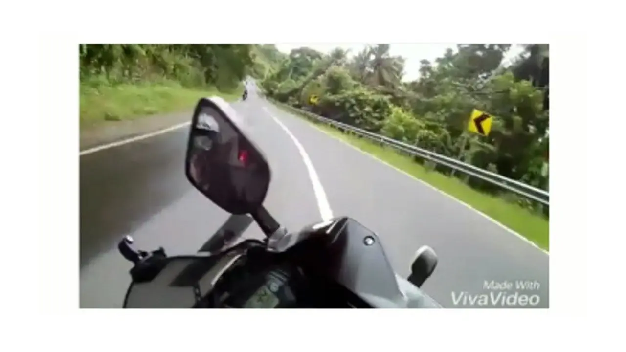 R25 saat kecelakaan di Lombok