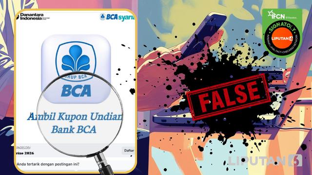 Cek Fakta: Tidak Benar Ini Link Cetak Kupon Program Undian Gebyar BCA